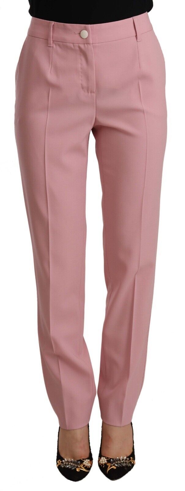 Pantalones de vestir de lana virgen Dolce Gabbana Elegance