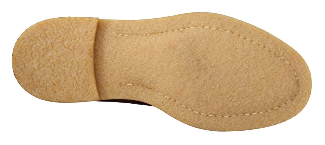 Chaussures habillées élégantes en velours et cuir exotique Dolce &amp; Gabbana