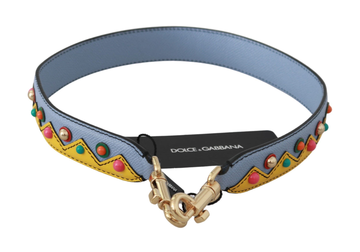 Dolce & Gabbana Blue Handbag Accessory Shoulder Strap Leather