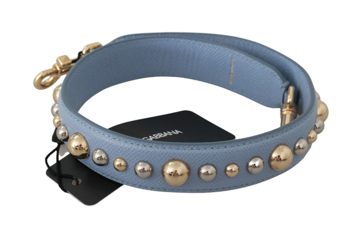 Dolce &amp; Gabbana - Blue Leather Handbag Accessory Shoulder Strap