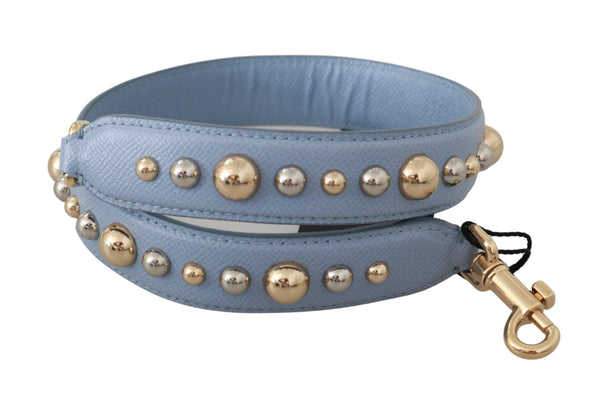 Dolce & Gabbana - Blue Leather Handbag Accessory Shoulder Strap