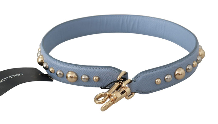 Dolce &amp; Gabbana - Blue Leather Handbag Accessory Shoulder Strap
