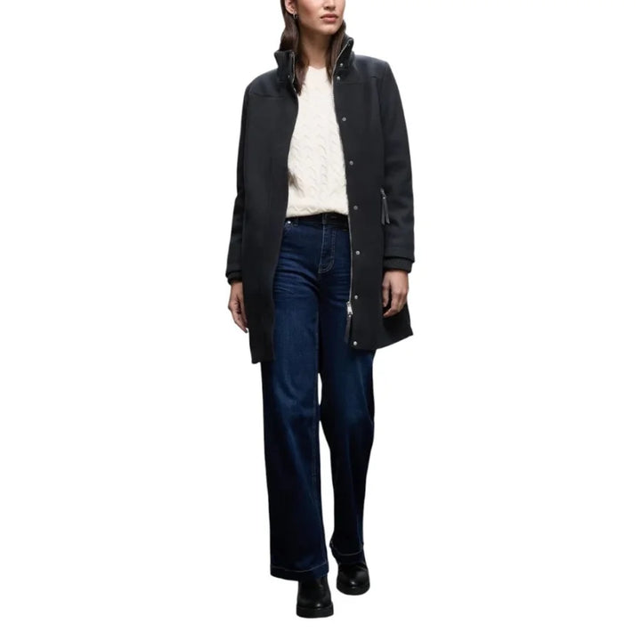 Street One Blue Polyester Coat