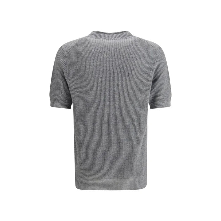 Brunello Cucinelli Gray Linen T-Shirt