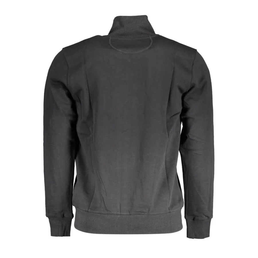 La Martina Black Cotton Men’s Sweatshirt
