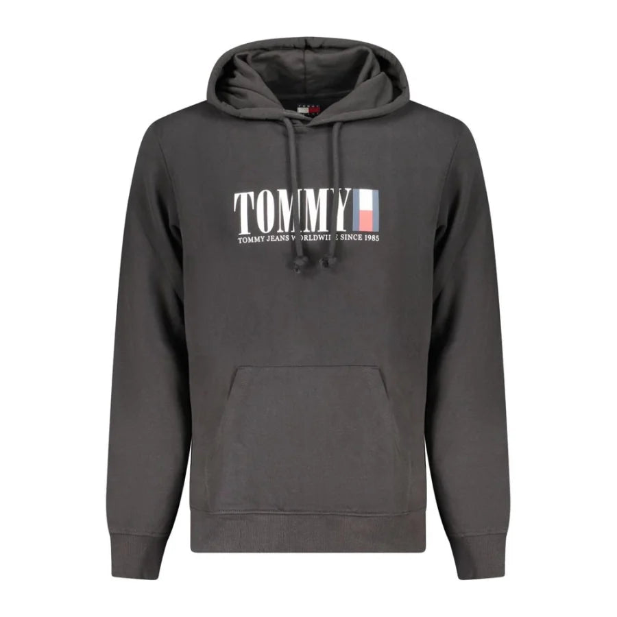 Tommy Hilfiger Black Cotton Men’s Hoodie