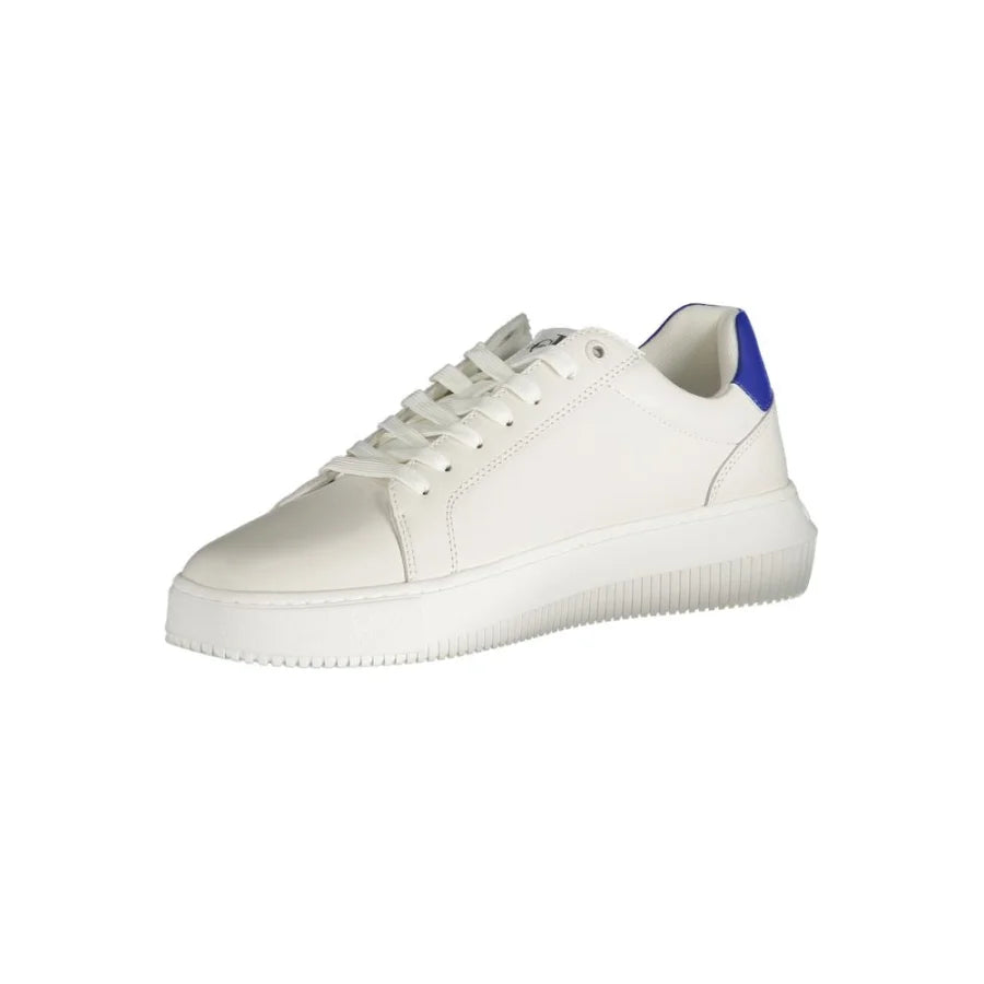 Calvin Klein White Leather Men Sneaker