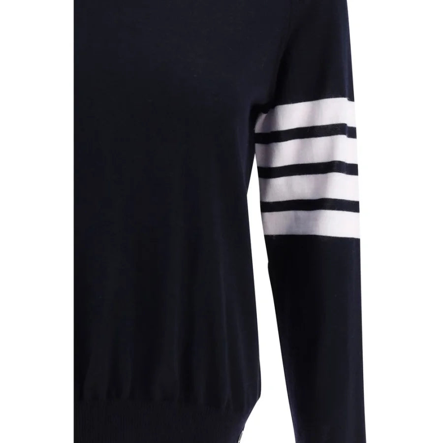 Thom Browne Blue Fleece Wool Sweatshirt