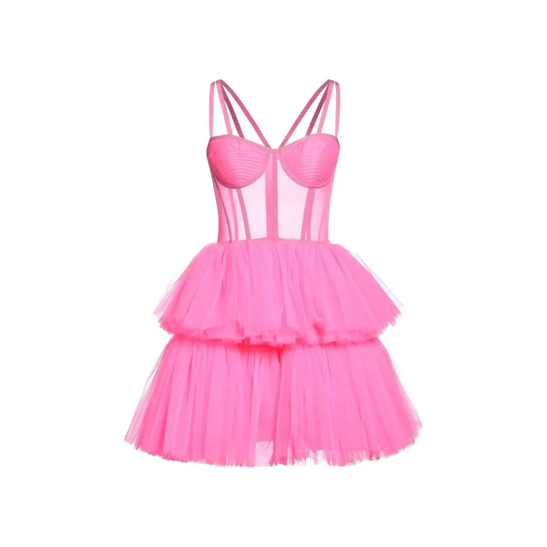 19:13 Dresscode Multicolor Cotton Cocktail Dress