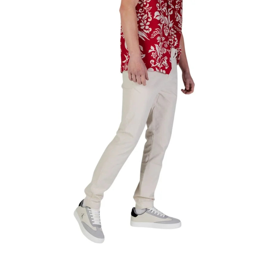 Tommy Hilfiger Jeans Beige Cotton Skinny Pants