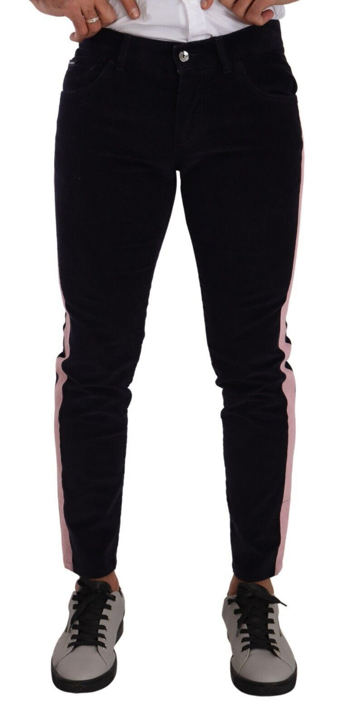 Jean skinny élégant en velours côtelé coupe slim Dolce &amp; Gabbana
