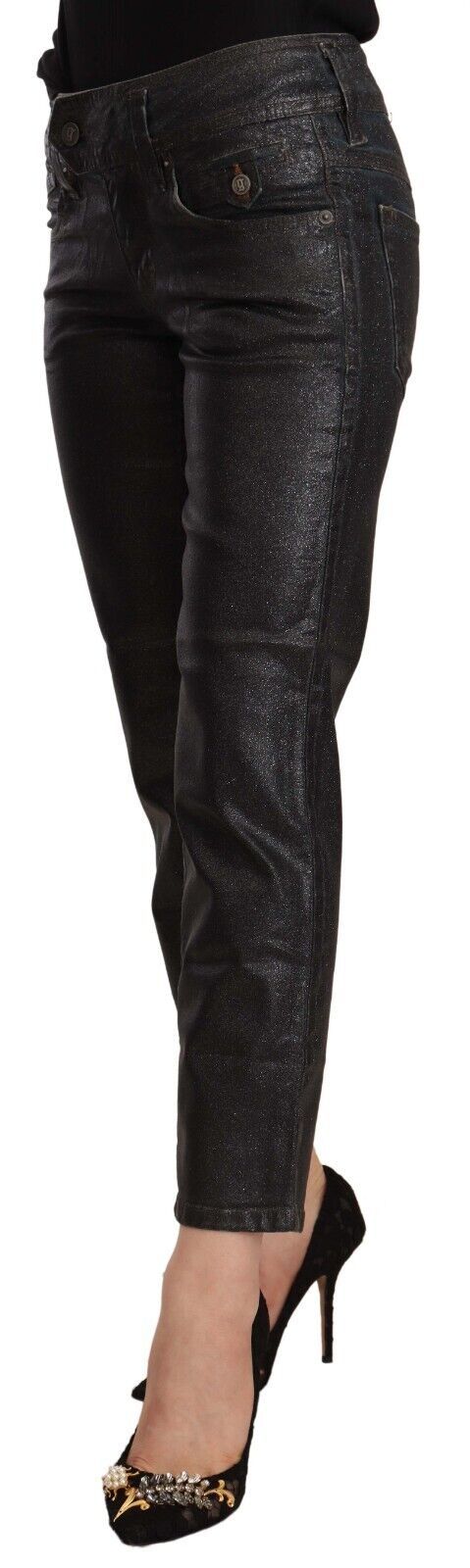 Pantalones cortos negros con purpurina de Galliano Sparkle