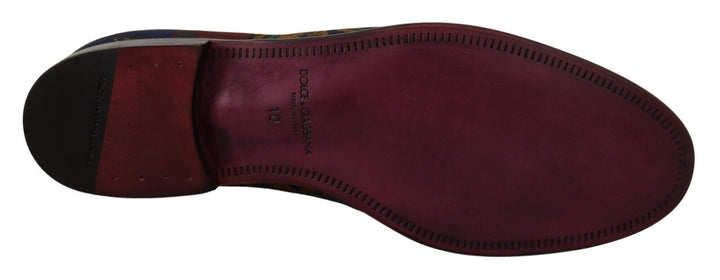 Mocasines de vestir en jacquard multicolor de Dolce Gabbana
