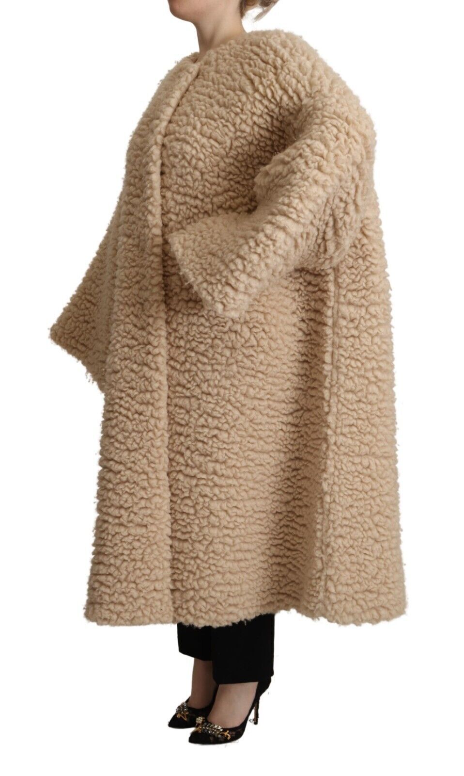 Dolce &amp;amp; Gabbana Élégante veste pardessus en cachemire beige