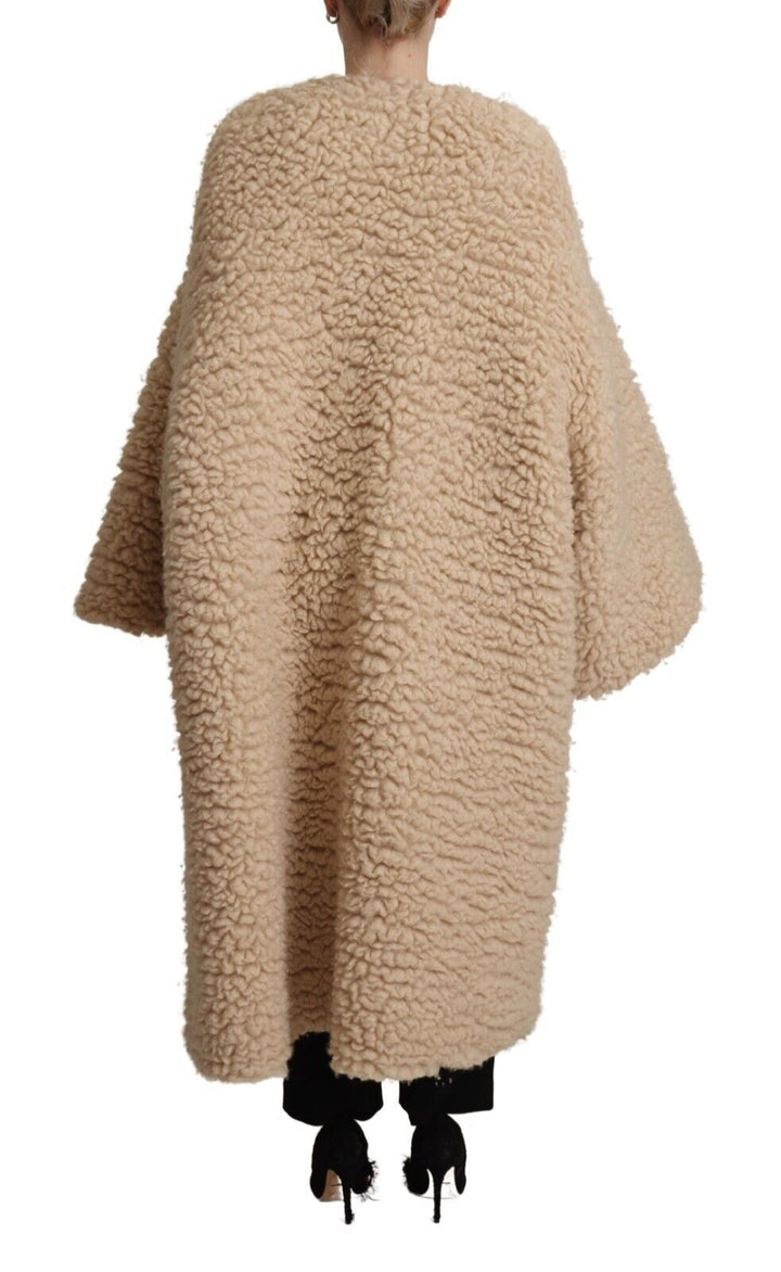 Dolce &amp;amp; Gabbana Élégante veste pardessus en cachemire beige