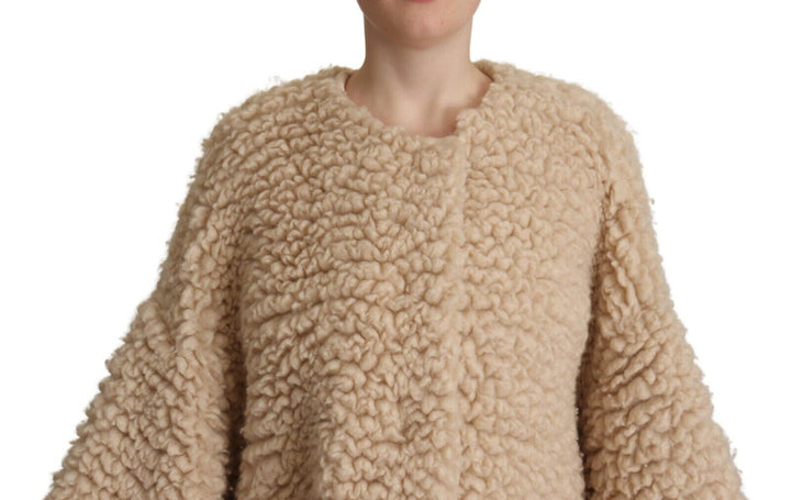 Dolce &amp;amp; Gabbana Élégante veste pardessus en cachemire beige