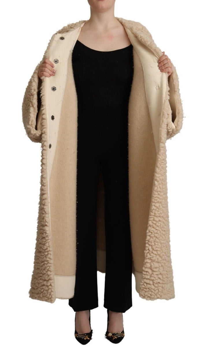Dolce &amp;amp; Gabbana Élégante veste pardessus en cachemire beige