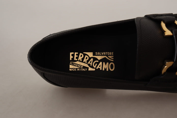 Mocasines de vestir Salvatore Ferragamo de piel de becerro, nuevos en caja