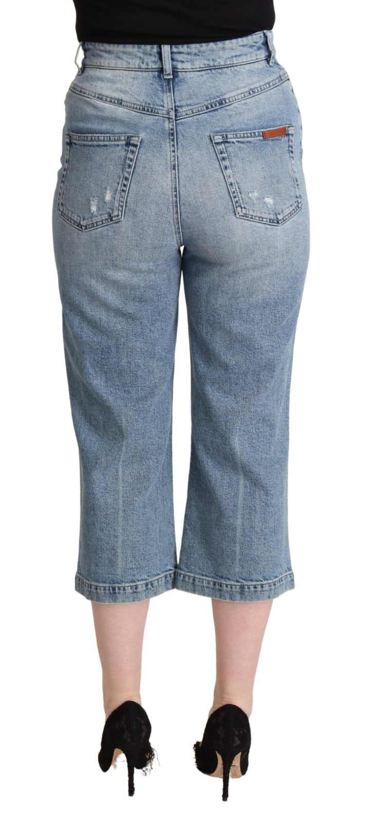 Jean court en denim Dolce &amp;amp; Gabbana Chic Capri