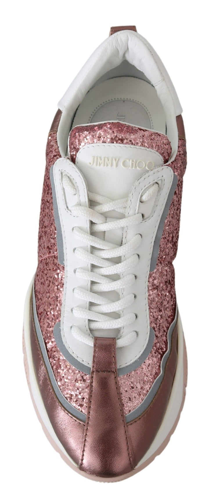 Las zapatillas Jimmy Choo Galactica con purpurina iluminan tu estilo