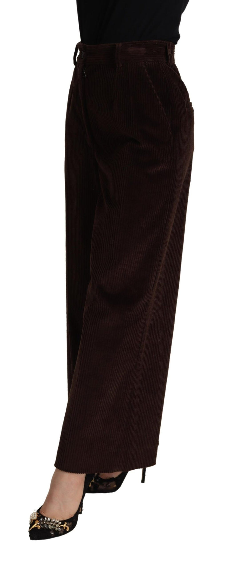 Pantalon large taille haute élégant Dolce &amp;amp; Gabbana