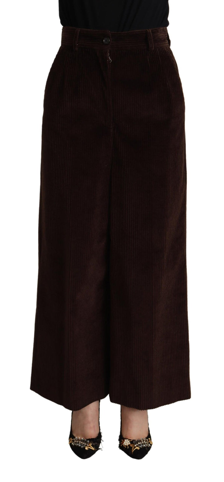 Pantalon large taille haute élégant Dolce &amp;amp; Gabbana