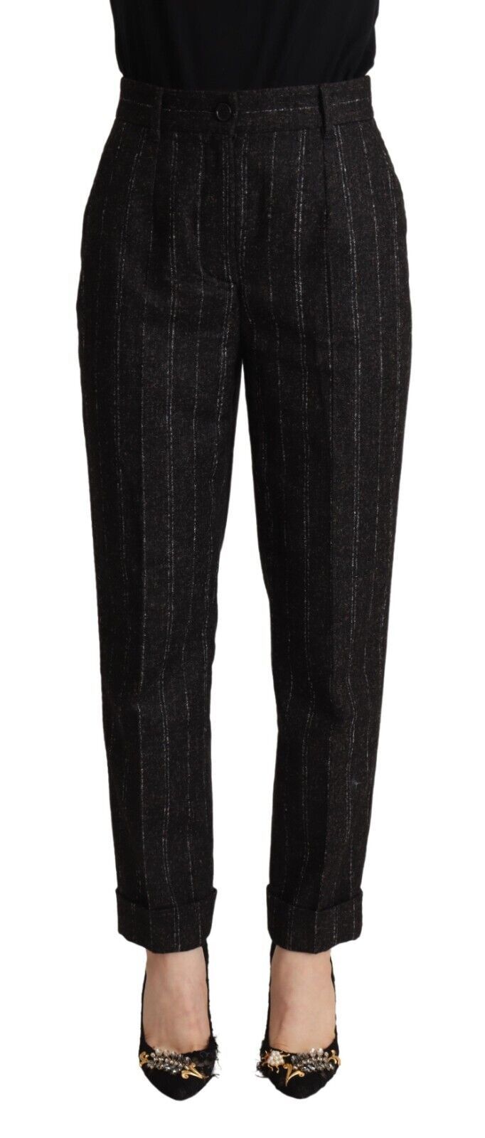 Pantalones cónicos a rayas Dolce Gabbana Sueño italiano