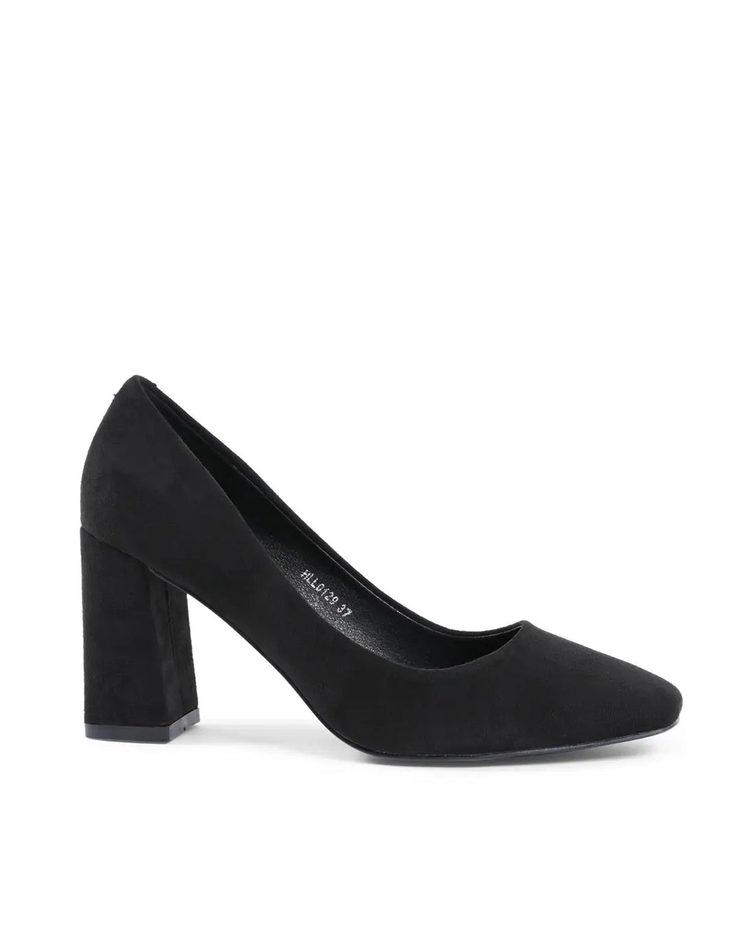19V69 Italia Black Fabric High Heel Pumps