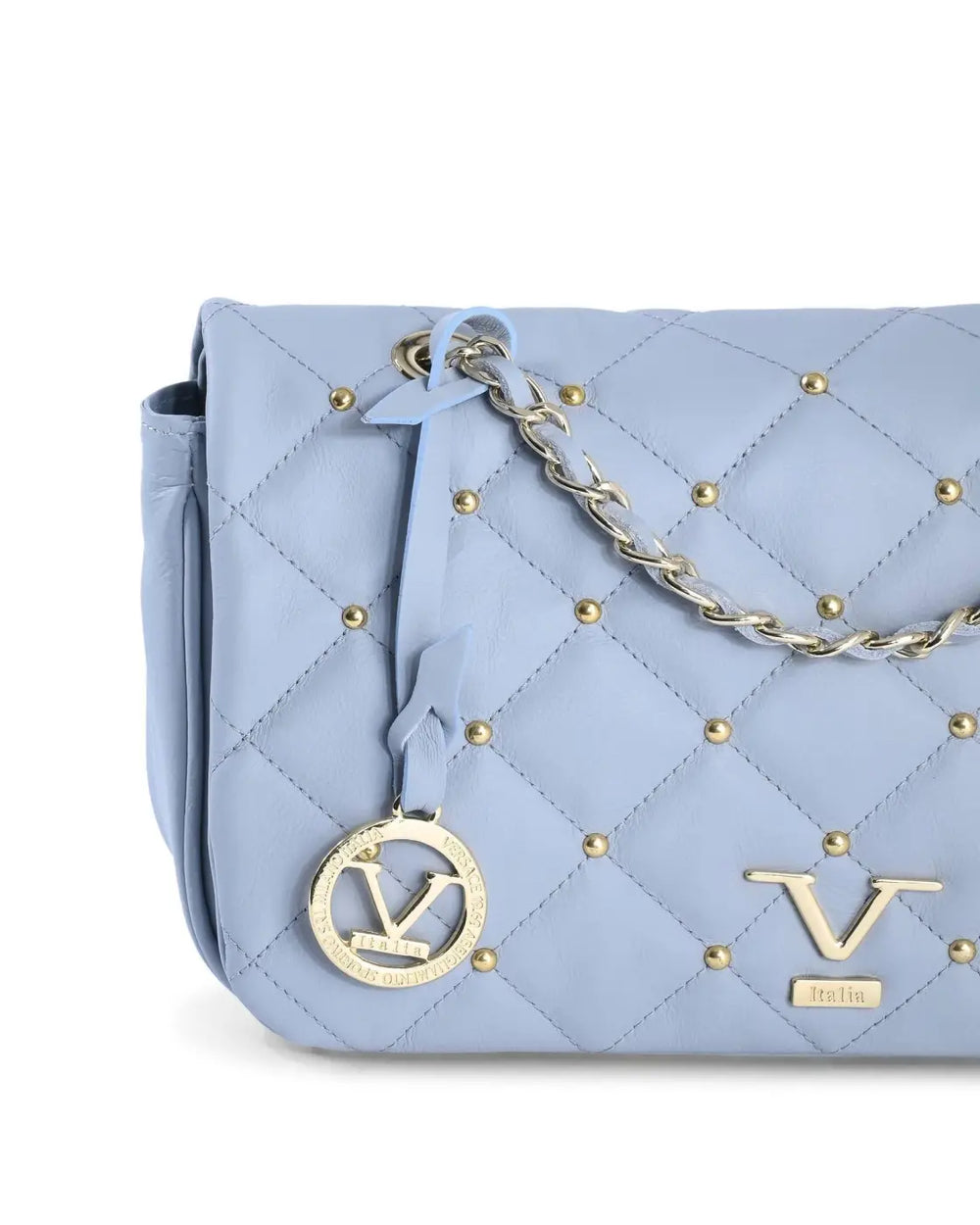 19V69 Italia - Blue Leather Shoulder Bag