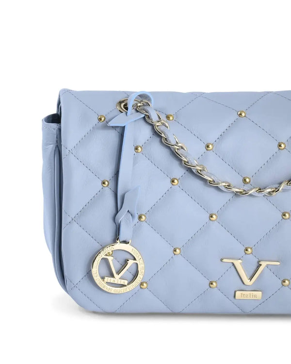 19V69 Italia - Blue Leather Shoulder Bag