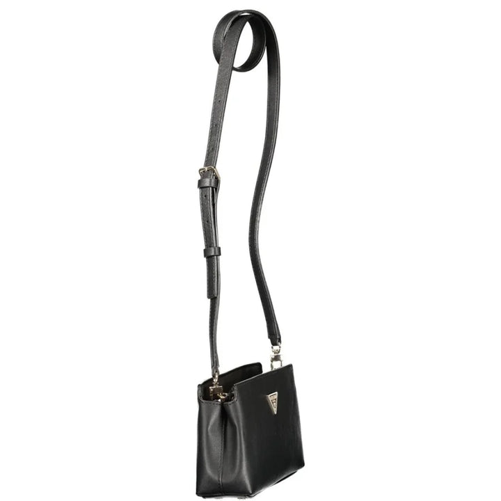 Guess Jeans Nero Poliuretano Female Shoulder Bag
