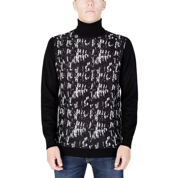 Antony Morato Black Wool Turtleneck