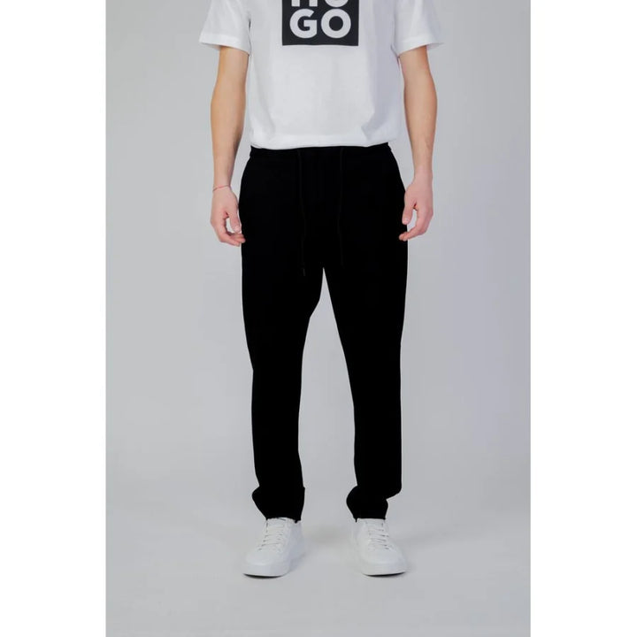 Hugo Boss Black Polyester Casual Pants