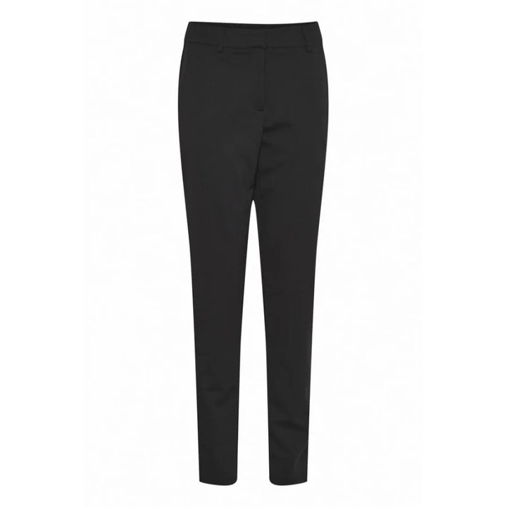 ICHI Black Recycled Polyester Dress Pants