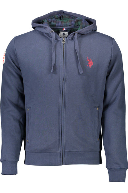 U.S. POLO ASSN. Blue Cotton Men Sweatshirt