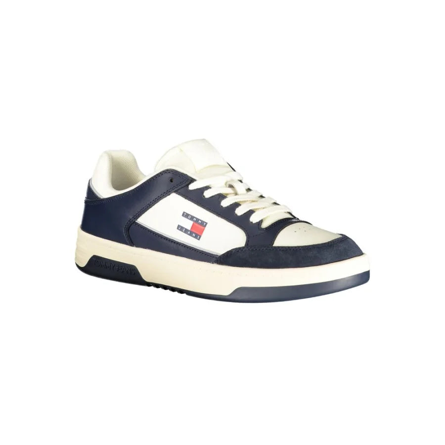 Tommy Hilfiger Bianco Polyurethane Men Sneaker