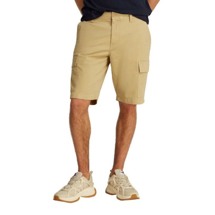 Tommy Hilfiger Jeans Beige Cotton Bermuda Shorts