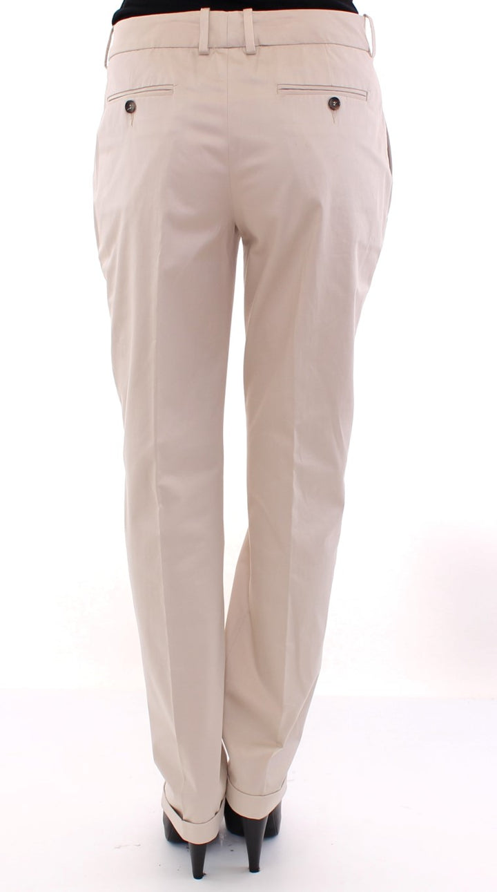 Dolce &amp; Gabbana Beige Cotton Chinos Pants