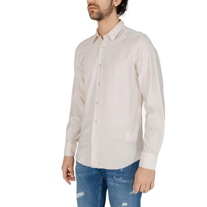 Antony Morato Beige Viscose Dress Shirt