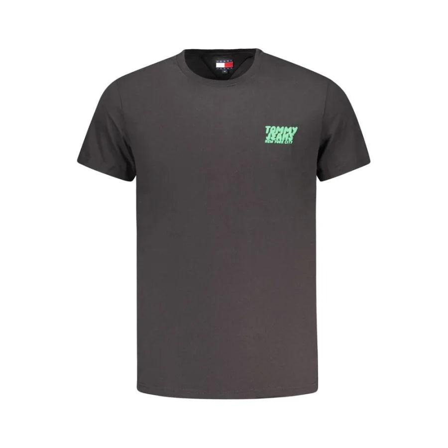 Tommy Hilfiger Black Cotton Men’s T-Shirt