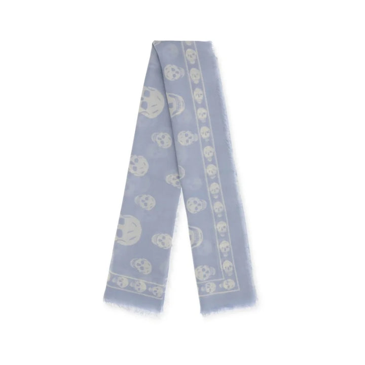 Alexander McQueen Blue Modal Scarf