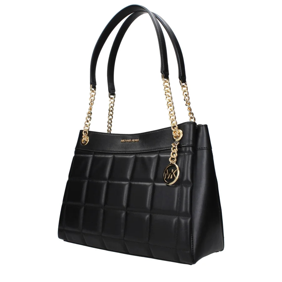 Michael Kors Black Leather Shoulder Bag