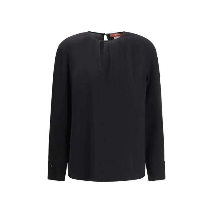 Max Mara Black Triacetate Blouse