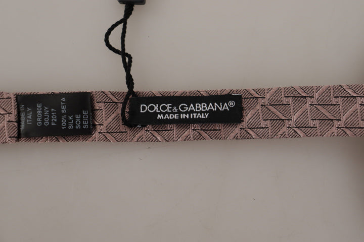 Dolce &amp; Gabbana Gray Fantasy Print Adjustable Neck Papillon Bow Tie