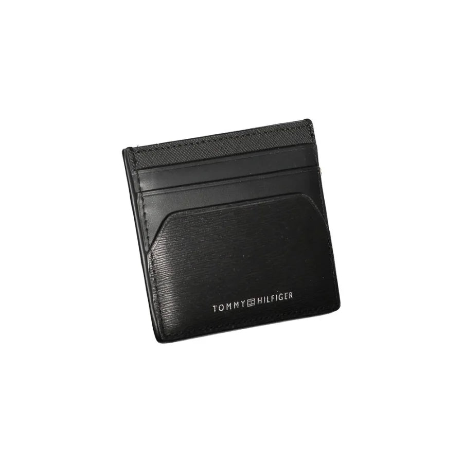 Tommy Hilfiger Black Leather Men Wallet