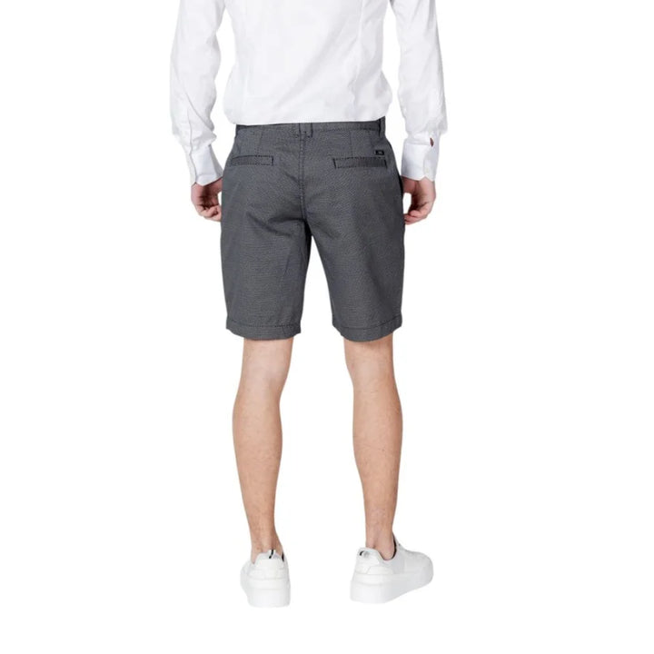 Armani Exchange Blue Cotton Bermuda Shorts