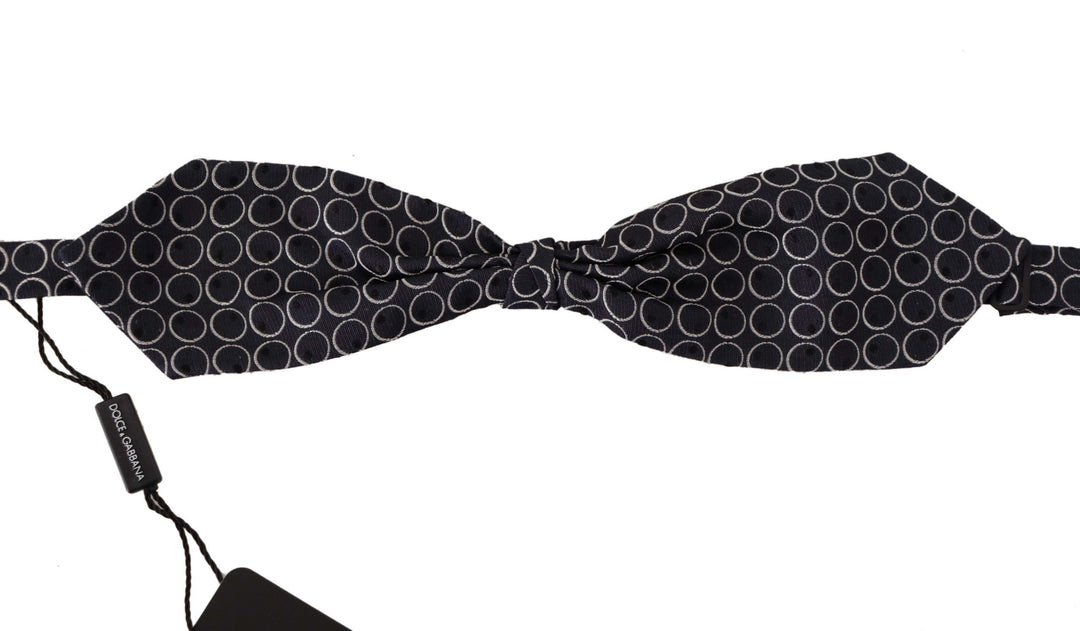 Dolce &amp;amp; Gabbana Élégant nœud papillon en soie noir et blanc