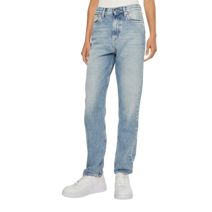 Calvin Klein Jeans Light Blue Cotton Skinny