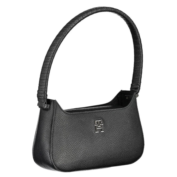 Tommy Hilfiger Black Polyurethane Women Handbag