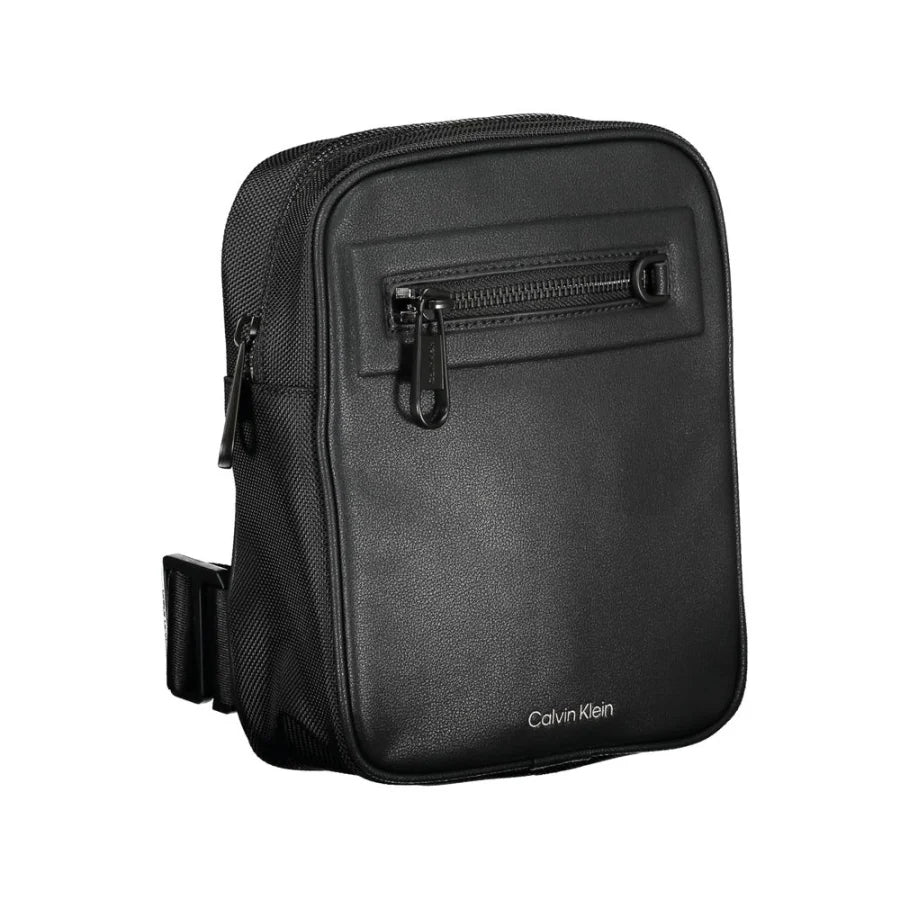 Calvin Klein Black Polyester Men’s Shoulder Bag